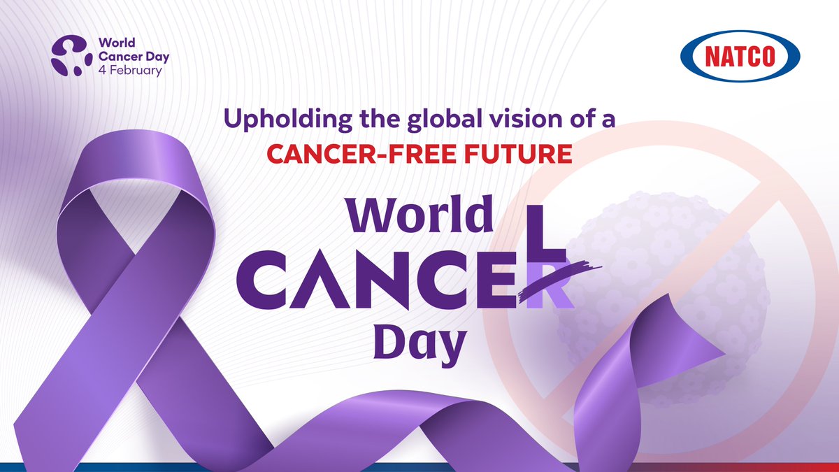 At #NatcoPharma, we fight alongside patients & #Healthcare workers globally, lighting the path towards a future free from cancer, making sure that our #Commitment remains affordable & accessible. 
#NATCO #WeAreNatco #WorldCancerDay #FightAgainstCancer #CancerFreeFuture