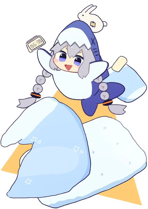 早起きするさめちゃん 