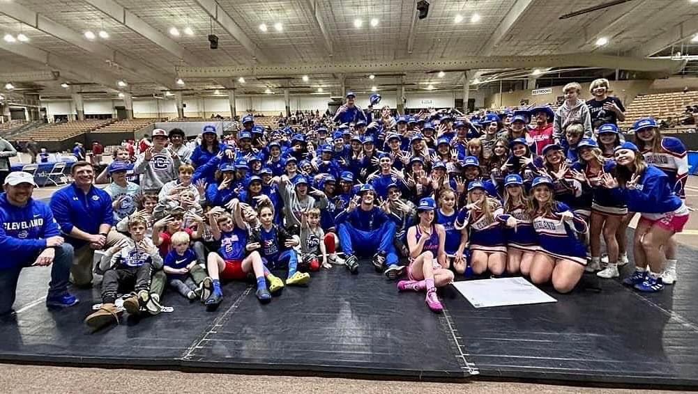 coachbarber63's tweet photo. Cleveland High School Wrestling wins again! Congratulations to the Lady Raiders and Blue Raiders! #MadeinCLEVELAND https://t.co/VLIG4yFSTR
