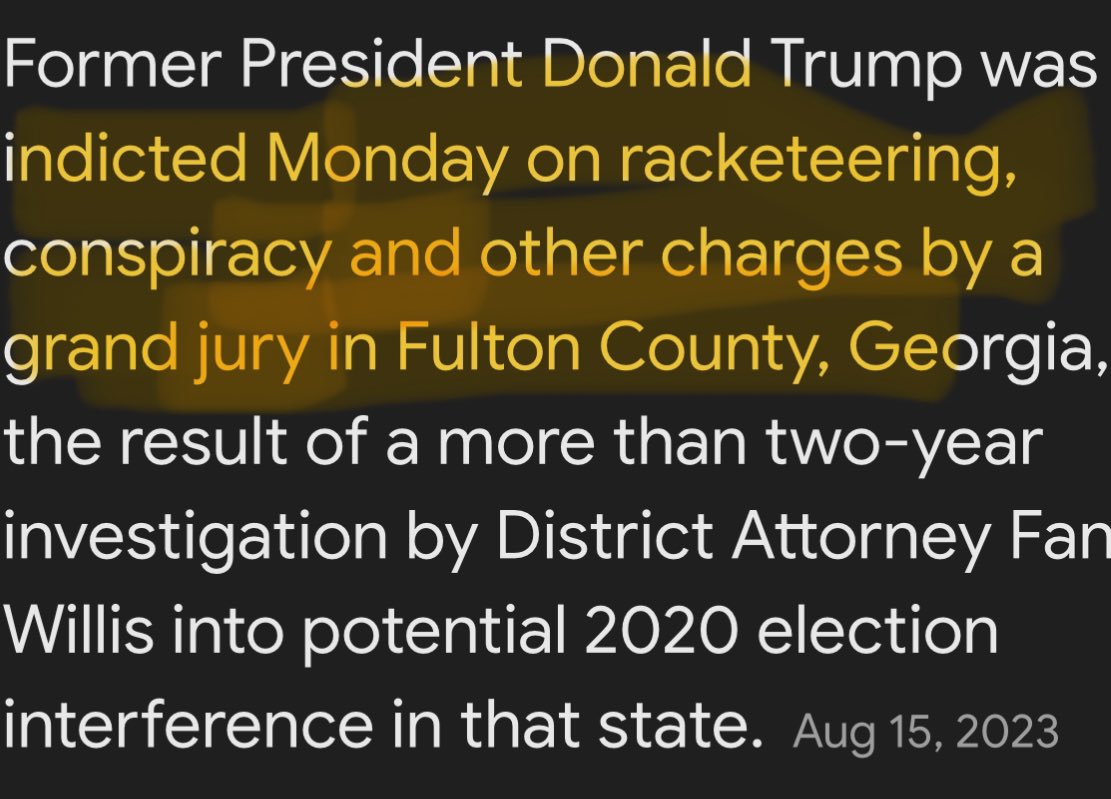 BrandyB770's tweet photo. @nicholeleeper16 @VivekGRamaswamy The DA investigates, sends the evidence to a grand jury who hands down the indictment. No grand jury indictment, no case!

Now, YOU move along, you dumb fuck POS!! https://t.co/X5i6AnXqTr