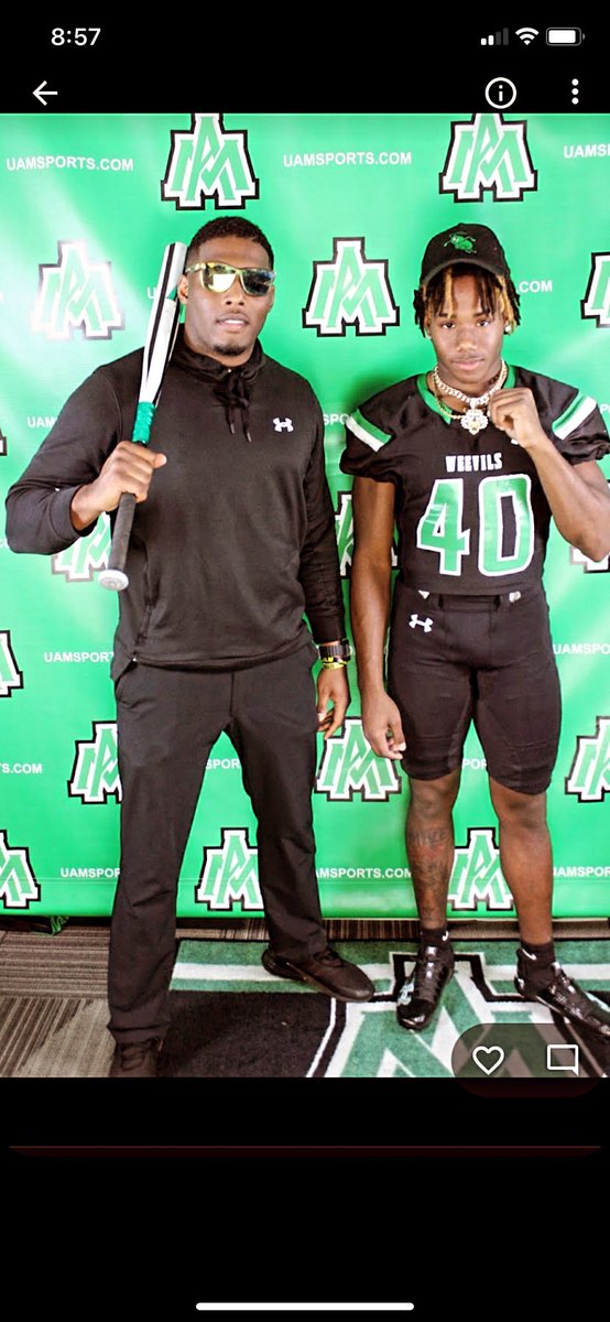 RashaadJackson7's tweet photo. #AGTG I just wanna say that I had an amazing visit at @WeevilFootball . And enjoyed the weekend thanks @Curtisakins for having me on your campus appreciated the love🟢⚪️. https://t.co/ZtdhcyEc6f