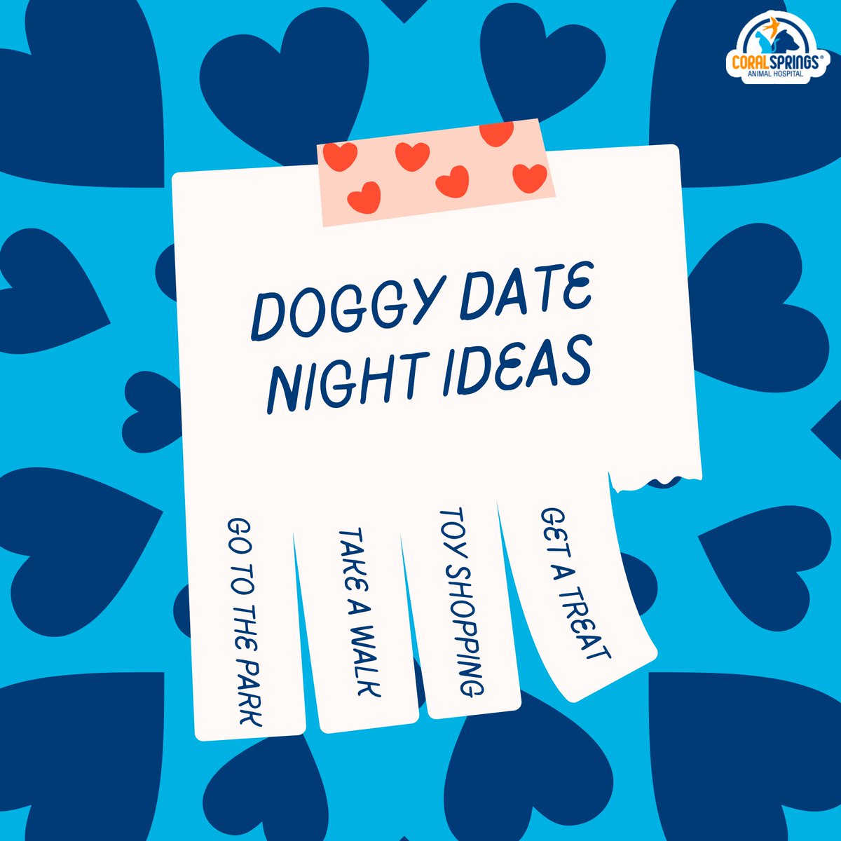CSAnimalHosp's tweet image. Love is a four-legged word. 🐾✨ Unwind and celebrate the perfect doggy date night with your furry bestie! #DoggyDateNight