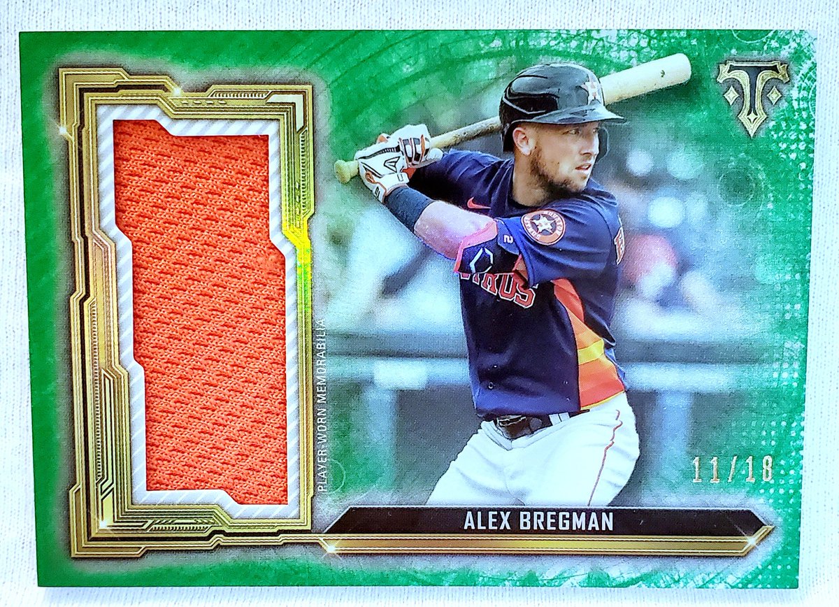 2020 Topps Triple Threads Emerald #SJR-ABE Alex Bregman 11/18 Jumbo Relic Jersey For Sale 
ebay.com/itm/1862845934…

#ToppsTripleThreads #AlexBregman #JumboRelic #JerseyForSale #BaseballCardsForSale #Houston #houstonastros