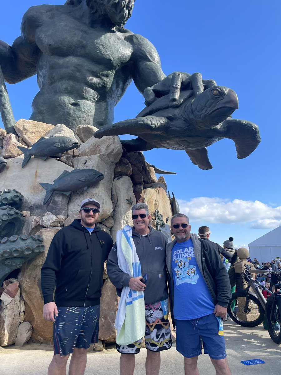 Not to be deterred by frigid Feb. waters, Team <a href="/DominionEnergy/">Dominion Energy</a> took the plunge for <a href="/SOlympicsVA/">Special Olympics Virginia</a>  today at the Va Beach oceanfront, raising $1,000. for the cause.  Thank you Greg Boyce, Chip Ricks and Taylor Pruitt for “powering” through it!