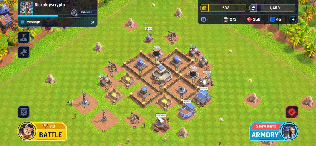 NickPlaysCrypto's tweet photo. New base settup 👀

#HeroesOfMavia #Web3Gaming #MaviaArmy #StrategyGames #GamingCommunity #RecruitmentGuide #GameFi #NFTGaming #BlockchainGaming #CryptoGaming https://t.co/NjKHLh9tce