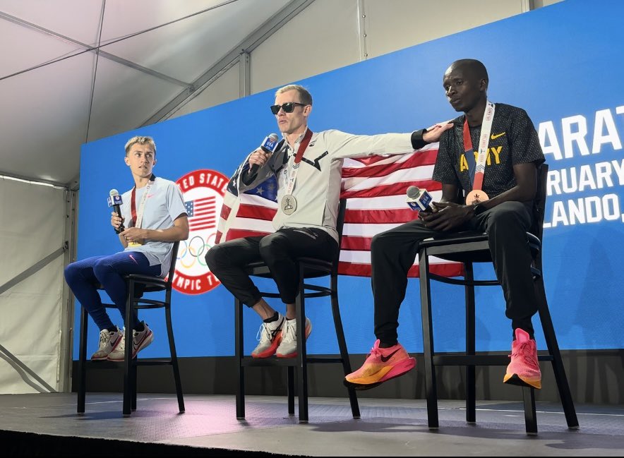 justrunfuller's tweet photo. Anyway, I had an awesome time at the Olympic Marathon Trials today. So many amazing performances on both the men and women’s side! Great to see everyone again. https://t.co/YKZsMDFJOX