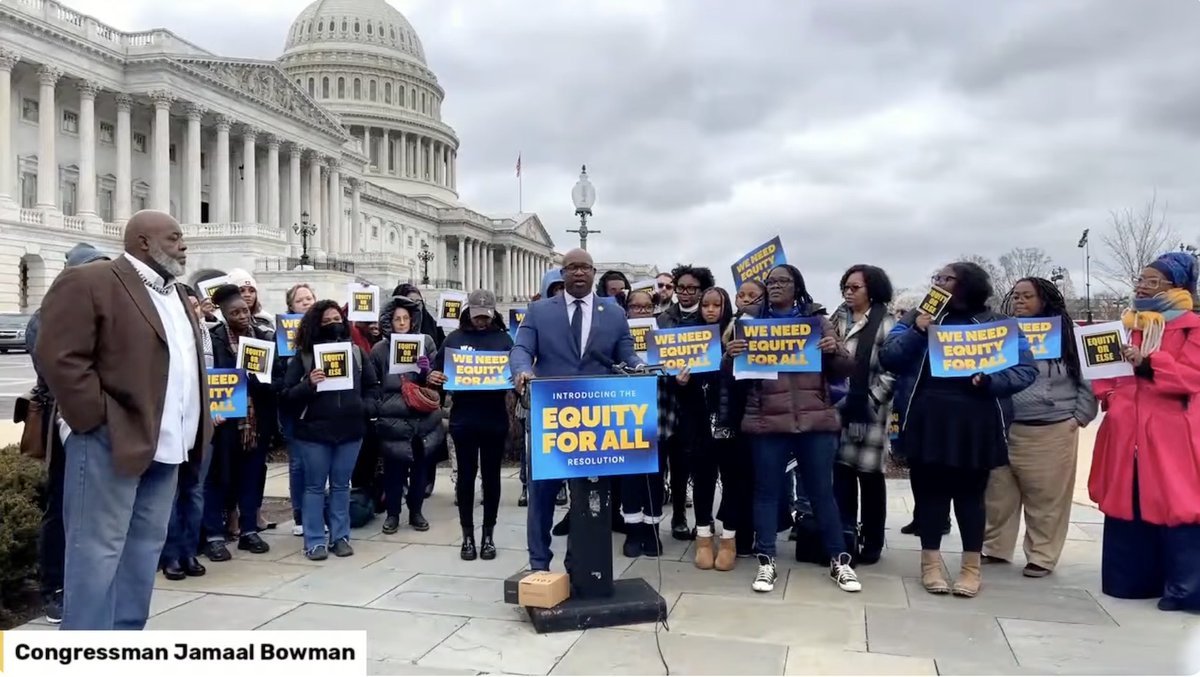 'We, all together, have been doing the work rooted in compassion and empathy and love and humanity for the people, for the children.' @JamaalBowmanNY Equity or Else Quality of Life Agenda ~ Jan 31 @J4J_USA thehill.com/homenews/race-…