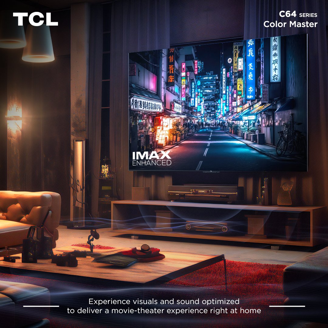 TCLPH's tweet photo. Dive into a cinematic adventure with IMAX Enhanced on the TCL C755. Experience visuals and sound optimized to deliver a movie theater experience right in your living room.
#TCLC64Series #TCLColorMaster #QLEDForGenZ #TCLInspireGreatness #TCLPhilippines https://t.co/yh2bsU8X2a