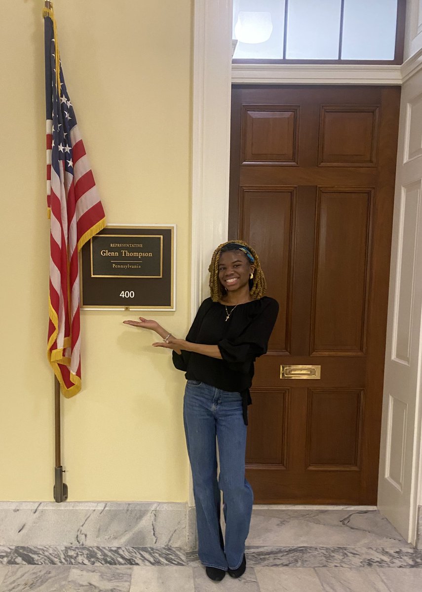 RooseveltCTE's tweet photo. Senior Global Service & Diplomacy @NAFCareerAcads scholar and @RooseveltHSDC SGA president Jalynn Charity shadowed @CongressmanGT’s staff at the Cannon House Office Building on National Groundhog Job Shadow Day! #CTEMonth https://t.co/M2S2EciVmc