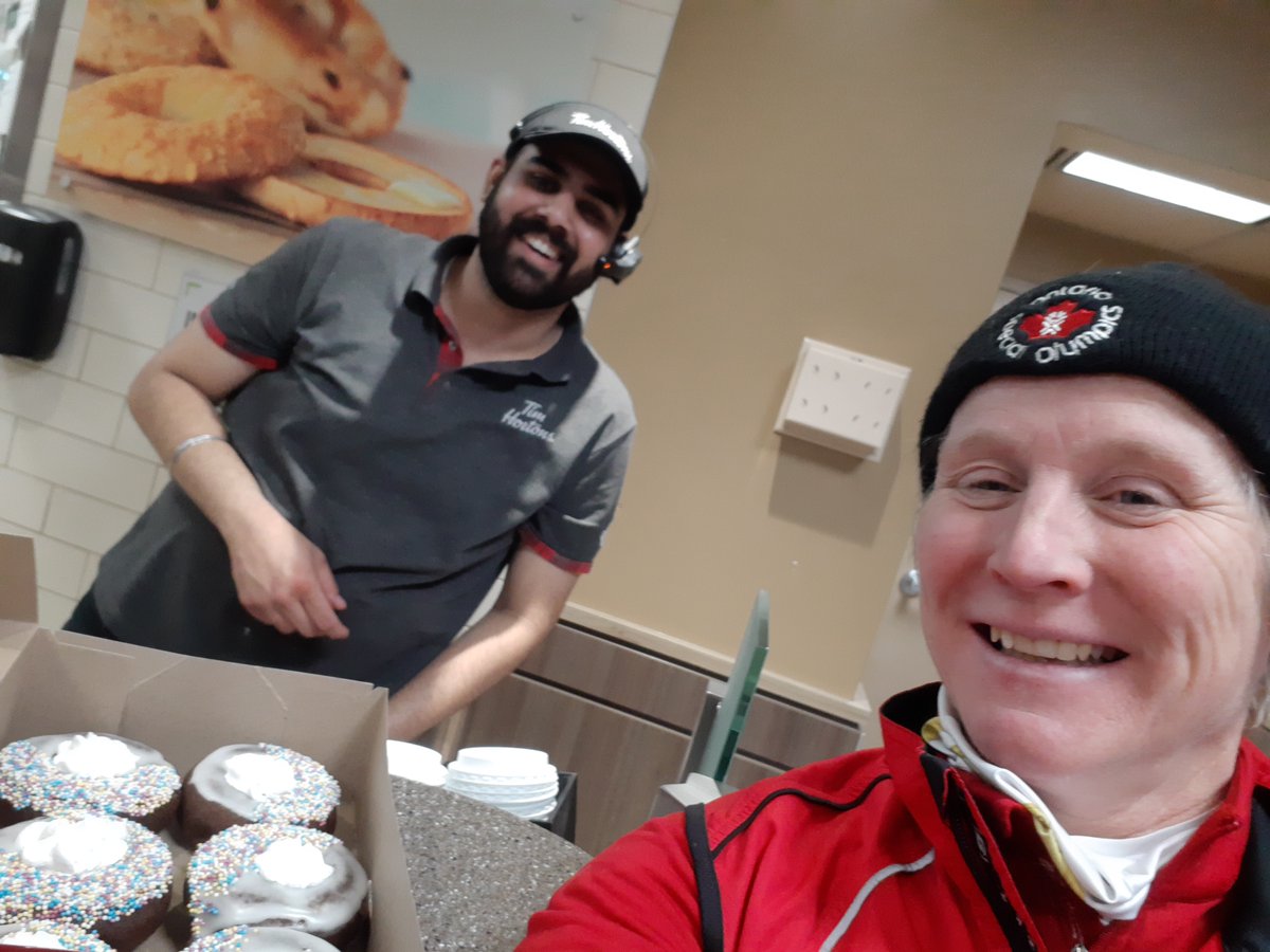 Another day, another donut - or 6! 🤪 Thanks for the support, <a href="/TimHortons/">Tim Hortons</a> 🍩 #choosetoinclude <a href="/SOOntario/">Special Olympics Ontario</a> <a href="/SooBarrie/">Special Olympics Barrie</a>