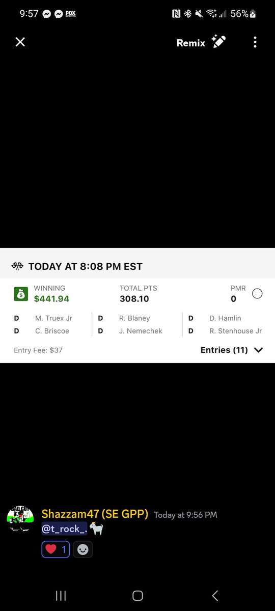 TimoWatts's tweet image. Who says exhibition races can't be profitable? Clash at the Coliseum equaled CASH at the Coliseum for many @FTNDaily subscribers. Congrats to these members and all the others who took advantage of tonight's info exclusively in our Discord! The time is NOW to join @FTNNetwork.