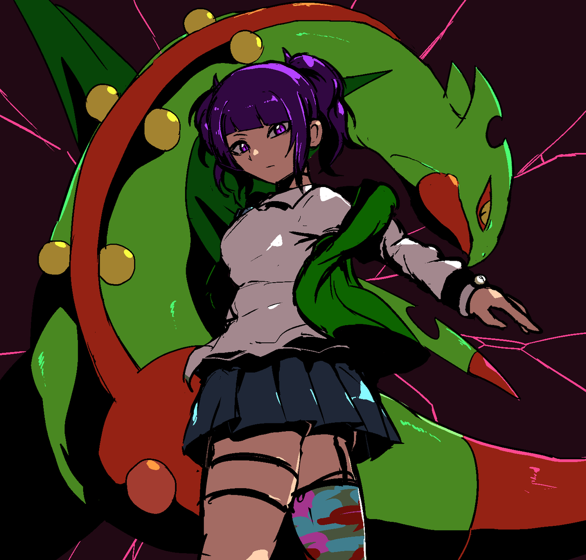 田中摩美々 「」|蟹のイラスト
