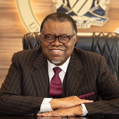 BishMikeSongiso's tweet photo. We receive the somber news of the passing on of our President @hagegeingob with heavy hearts. We extend condolences to FLON @KalondoMonica, the family, and the entire Namibian nation. In this time of mourning, we pray for the peace and comfort of the Holy Spirit for our country. https://t.co/pgkiD1ZBmS