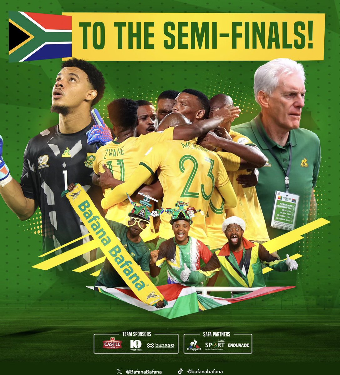 BiancavanWyk16's tweet photo. Well done Bafana Bafana!!! All the best in the semi-finals! 
❤️🇿🇦❤️ https://t.co/3z7WbEW9N1