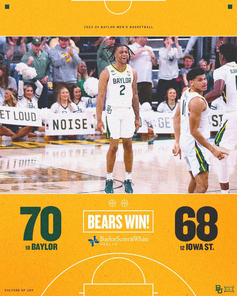 That's how you battle! Bears get it done at home!

#SicEm | #CultureofJOY