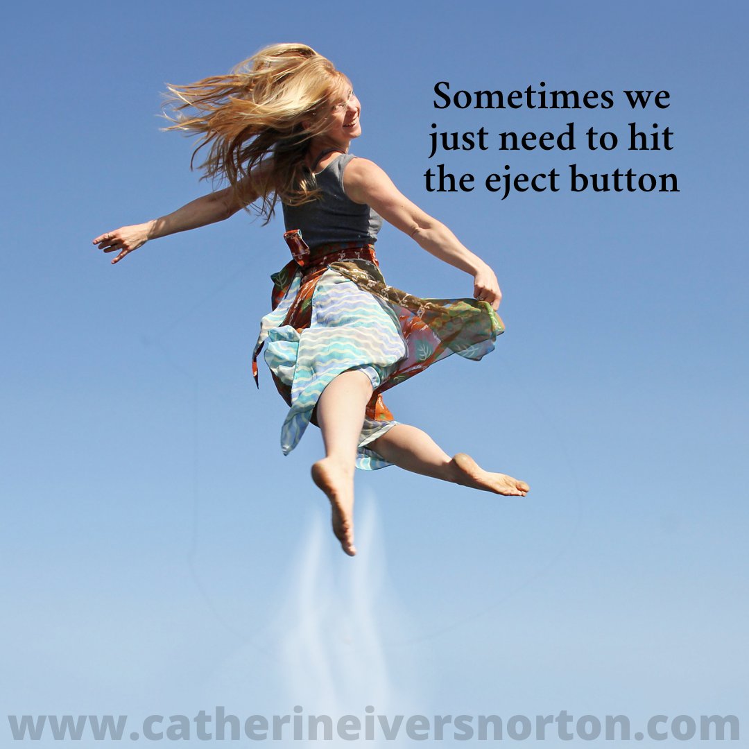 IversNorton's tweet photo. It's a shame life doesn't come with eject buttons to blast us out of bad situations. Fortunately, we always have the power to remove ourselves.
https://t.co/8ADLHsTotR
#ReadTheStain #writer #coach #psychology #spirituality #mindfulness #presence #humor #ejectbutton #empowerment https://t.co/1to9766Vpn