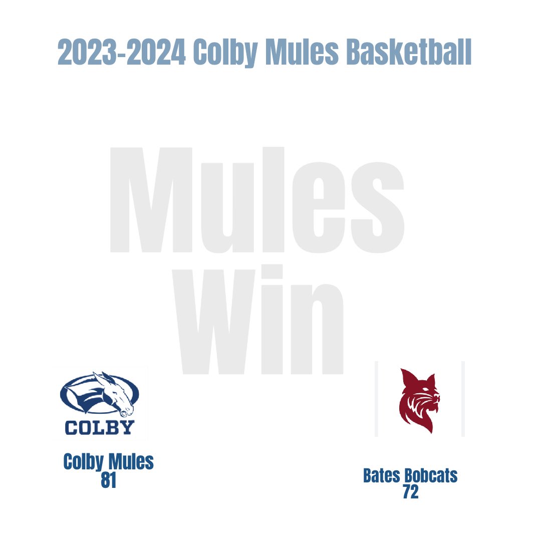 A 2-0 Nescac weekend for the Mules!