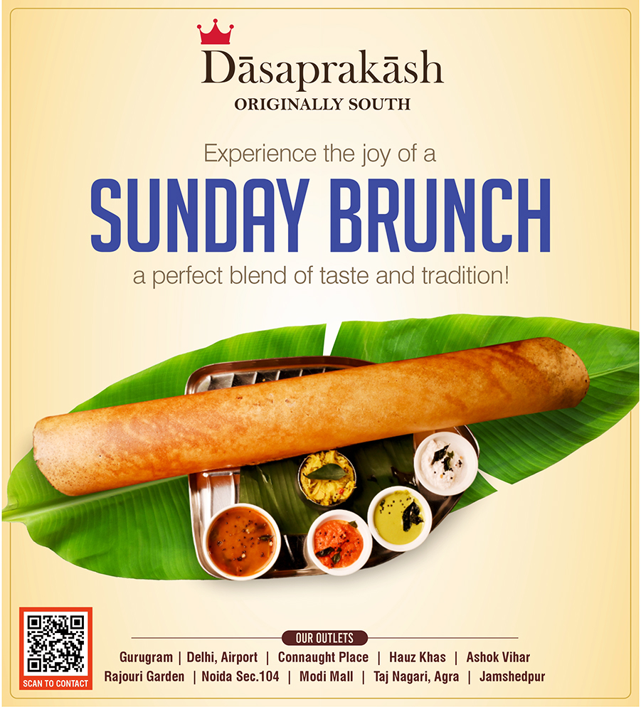 Experience the joy of a Sunday Brunch- a perfect blend of taste and tradition!

#sundaybrunch #sundaybreakfast #brunch #southindianfood #southindiancuisine #northindianfood #delhifoodies #DelhiFoodLovers #punjabifood #dasaprakash #southindianrestaurant