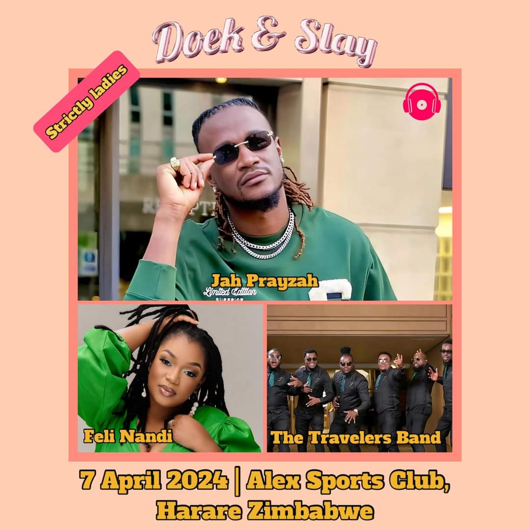 KayseConnect's tweet photo. Doek and slay strictly ladies
Date :7 April 2024
Venue :Alex Sports Club Harare

#entertainment #art #musicislife #ladiesevent
#doeknslay 
#music
#KayseConnect https://t.co/nNaWWOaBoX