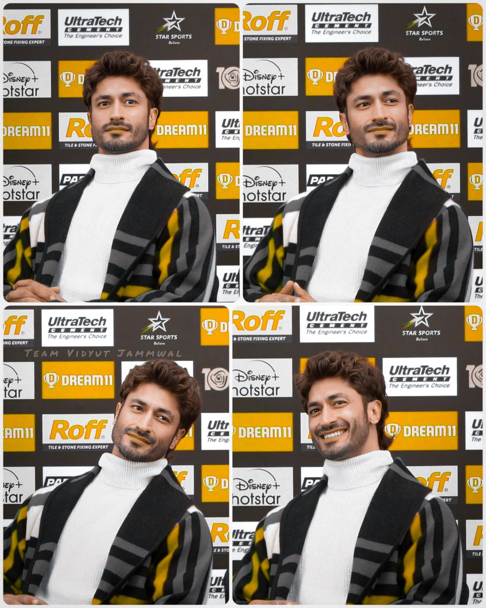 Beauty is power; a smile is its sword and Vidyut sir has both.🥰🥰🥰 Yesterday night, When he was promoting the #Crakk film at the event of Pro Kabaddi. ❤️😎 #CRAKK - Jeetegaa Toh Jiyegaa releasing on 23rd February 2024 😎😎 @VidyutJammwal