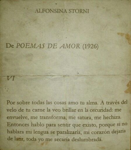 Cementedelibros's tweet photo. Por sobre todas las cosas amo tu alma.
Alfonsina Storni (1892-1938)
#cementeridelibros https://t.co/5Fzhuh4dXY