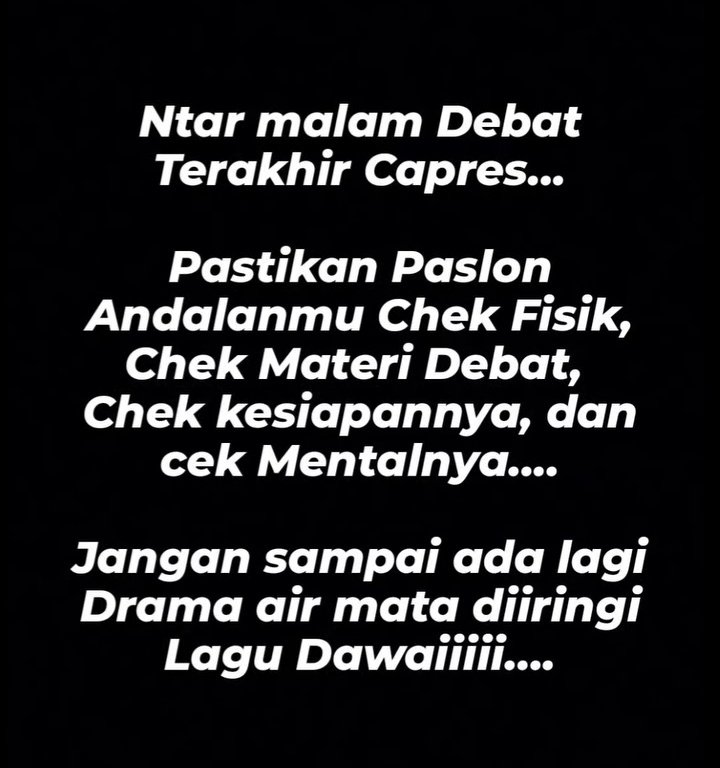 NenkMonica's tweet photo. Jangan ada lagi Drakor setelah Debat Terakhir ! https://t.co/Cw8l0GjUBl