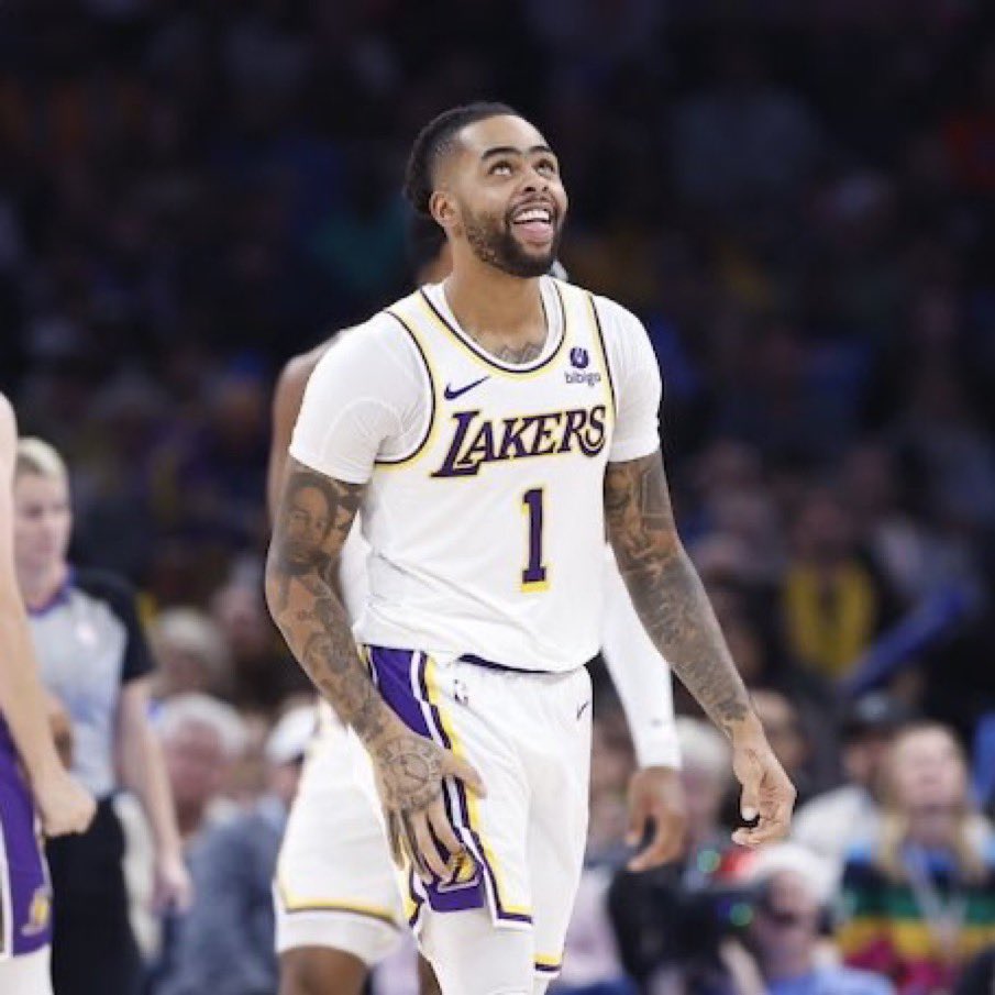 LakersLead's tweet photo. D’ANGELO RUSSELL TONIGHT
🥶 27 minutes
🥶 16 points
🥶 4 assists
🥶 5/14 FG
🥶 2/7 3PT
I WANT LA TO KEEP D’LO #KEEPDLO https://t.co/sAhVmmaWG5