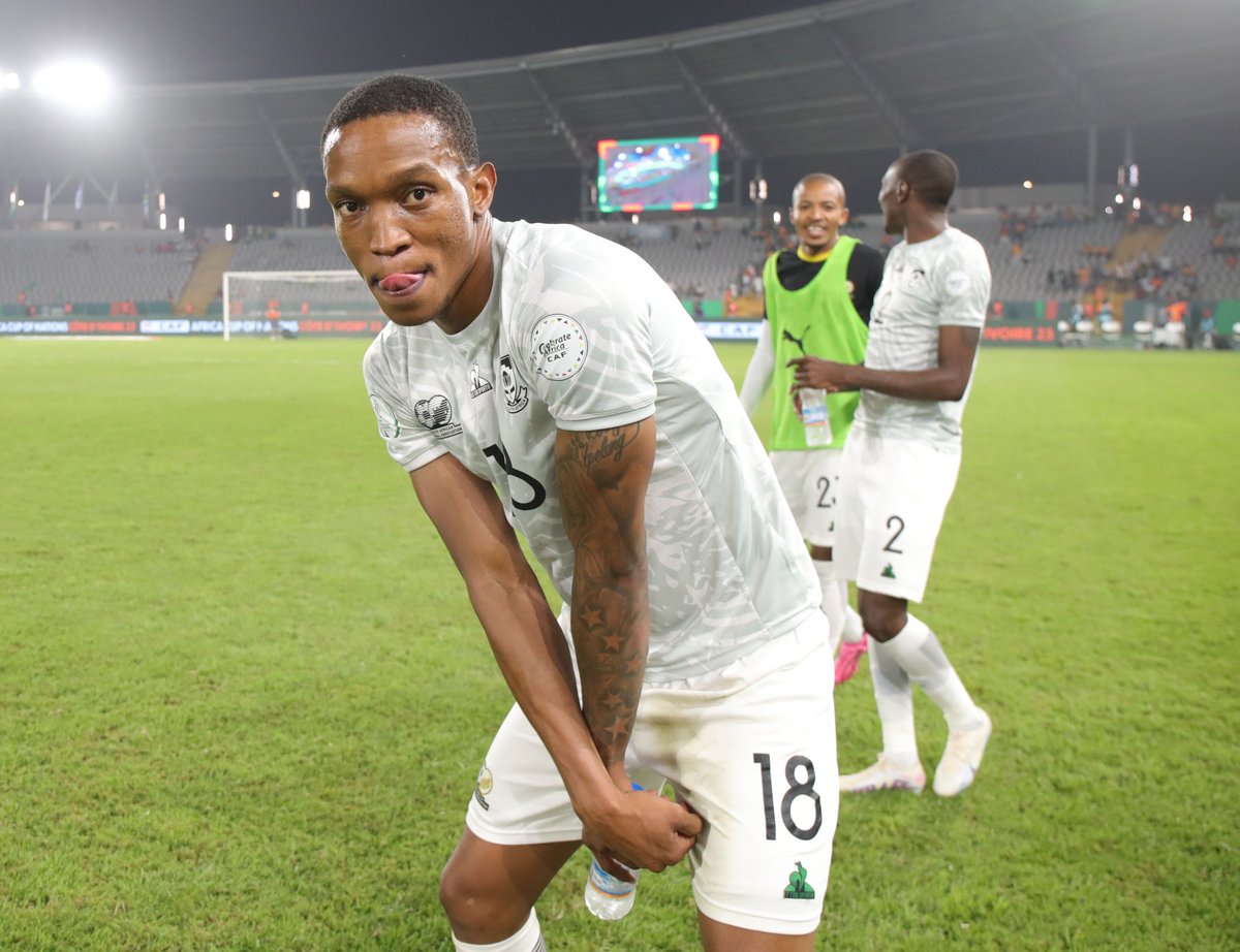 Footballcombet's tweet photo. ๐ธ Onto the semifinals like...๐ฟ๐ฆ๐คฉ๐ช๐พ
#AFCON2023 #CPVRSA https://t.co/BVMlNjrqOA