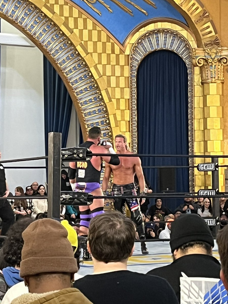 ryansatin's tweet photo. “I’m not gonna let a part timer steal my spot! What, do you think you’re The Rock?!” - @TheMattCardona 

#GCWColdest https://t.co/CC2bOucvj1