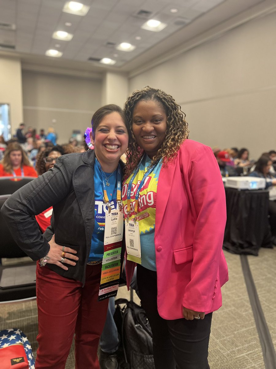 Lydia Croupe, Ed.D. (@educroupe) on Twitter photo Such a fun & uplifting 1st day of the 2024 #TCEA Convention! Interesting story:
Attended an excellent session by <a href="/NCISD_DL_Dept/">NCISD Digital Learning Department</a> & it turned out my freshman roommate from <a href="/SFASU/">Stephen F. Austin State University</a> was one of the presenters! Almost 25 years later & it turns out we ended up in the same line of work. Such a fun & uplifting 1st day of the 2024 #TCEA Convention! Interesting story:
Attended an excellent session by <a href="/NCISD_DL_Dept/">NCISD Digital Learning Department</a> & it turned out my freshman roommate from <a href="/SFASU/">Stephen F. Austin State University</a> was one of the presenters! Almost 25 years later & it turns out we ended up in the same line of work.