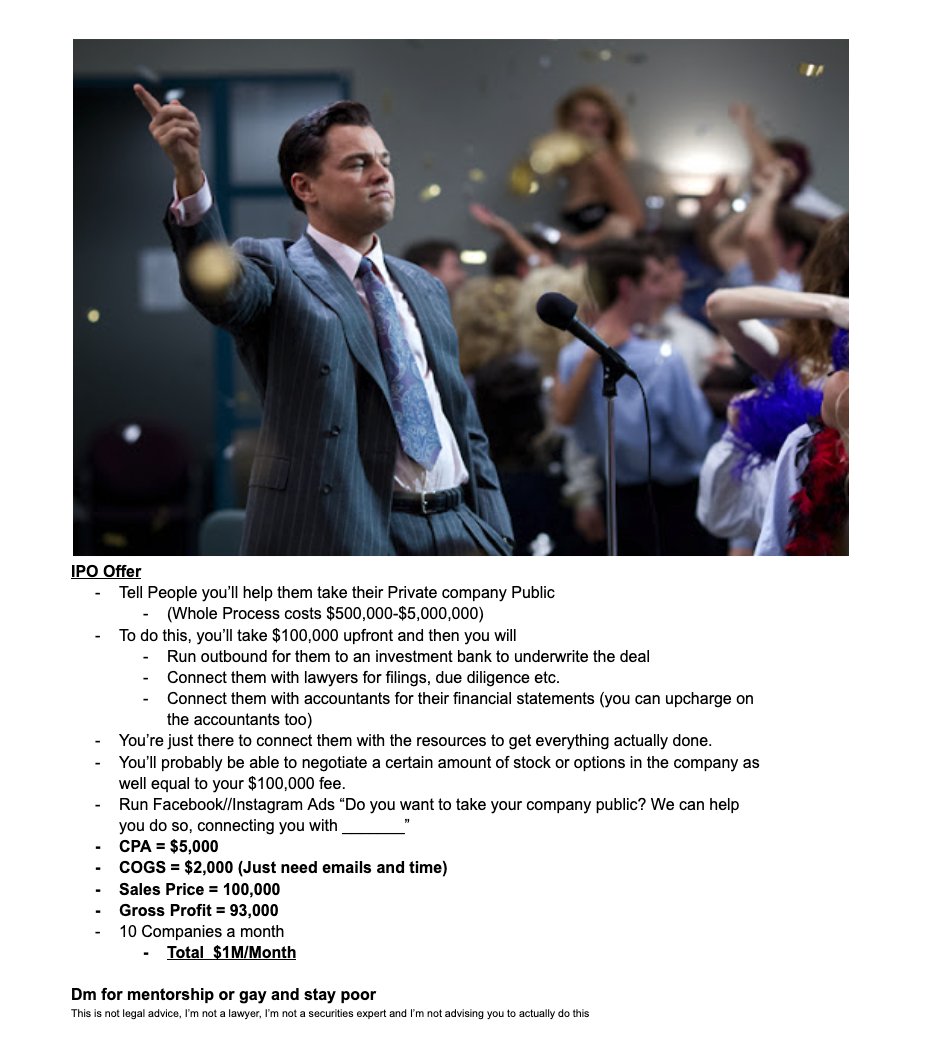 Stage 5 of Offers that will make you $1M/Month in 2024  

I'm going to keep writing these every single day. 

Want access to the document as I'm writing it?

Like, RT &amp; Comment.