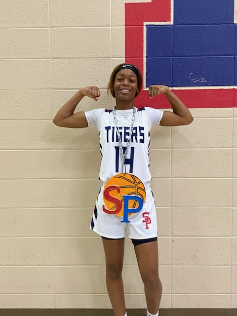 panola_south's tweet photo. Our BIG DAWG of the week is @Kaithami14!!! She stepped up BIG TIME for our team this week to wrap up the regular season! Your daily grind is paying off! Congratulations, Kat and keep grinding! ❤️🐯💙 https://t.co/tDDPcIeURE