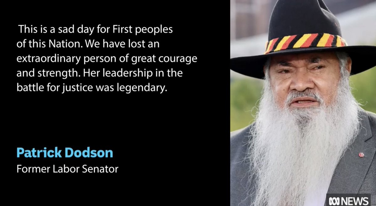 Heartfelt condolences to #FirstNationspeople on the passing of #DrLowitjaODonoghue ❤️