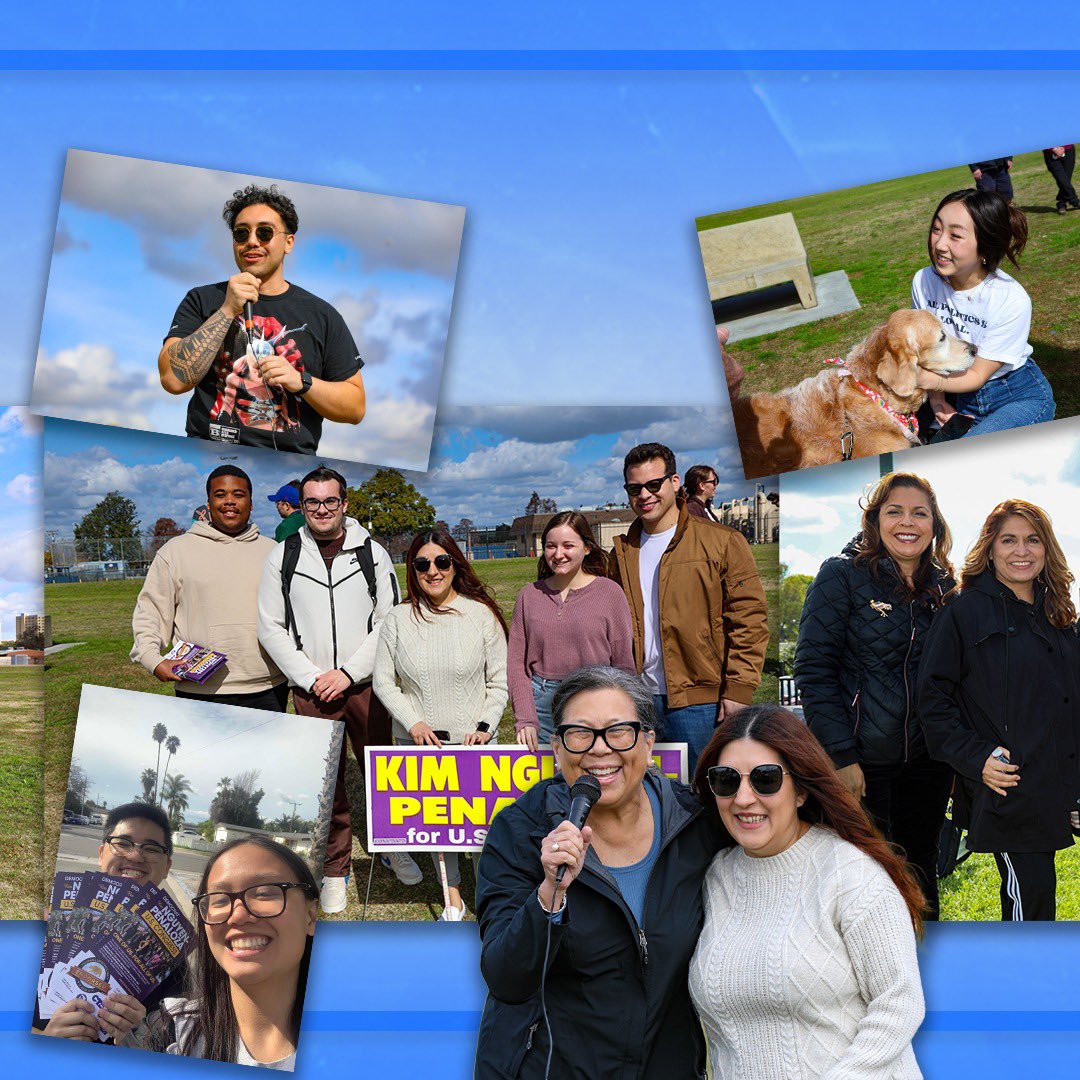OCYD's tweet photo. CA-45 #DayofAction Recap ⏩ We are #InitToNguyenIt because we know @votekimnguyen can #DoTheKimPossible 💪‼️

The residents of #CA45 deserve a warrior in Congress that’s #StrongerThanSteel. That’s why Orange County is unified behind Kim Nguyen-Peñaloza for Congress 🍊 https://t.co/iLWpg7Y0kM
