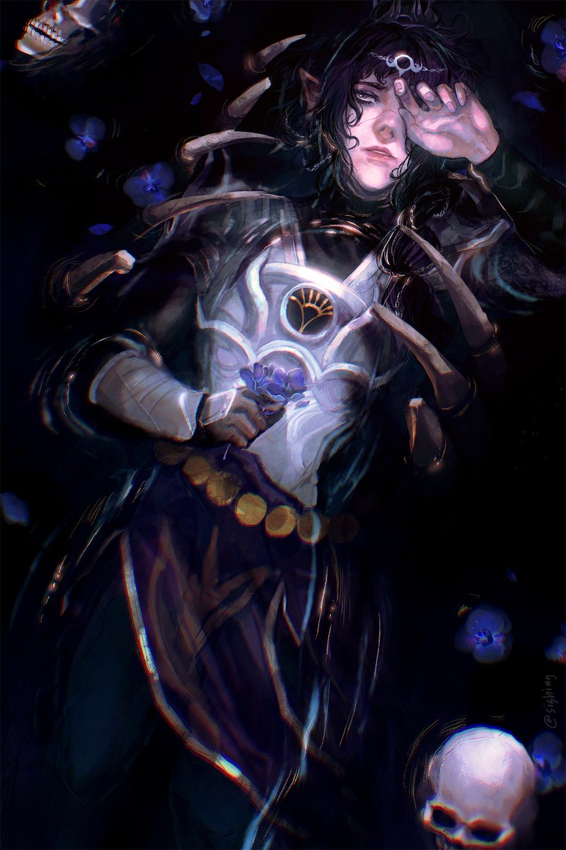 sighing's tweet photo. the night orchid #BaldursGate3 https://t.co/A6H8WLOm7s