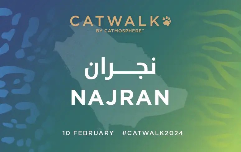 #امارة_منطقة_نجران تدعوكم للمشاركة في مبادرة #كات_ووك_2024 التابعة لمنظمة <a href="/catmospherenow/">Catmosphere</a> لدعم رفاهيتنا الجماعية في #اليوم_العالمي_للنمر_العربي 
📍 منتزه الملك فهد
السبت 10 فبراير 
🕓 الساعة الرابعة عصراً 
💻 للتسجيل
halayalla.com/sa-ar/tickets/…

#catwalk2024