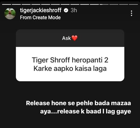 Let me split facts here;

To Those who are saying #TigerShroff did corporate booking for Heropanti2, don't forget that it got floped! ( Ye bhi hit hoti na phir) 

And This Was Tiger's reaction. He's not ashamed to accept the fact but he would be for doing corporation ! That's it!
