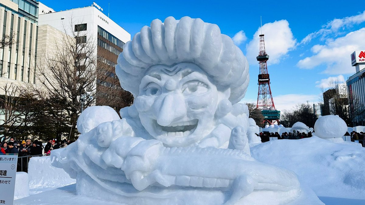 The 2024 Sapporo Snow Festival is now open (in Japan), with new