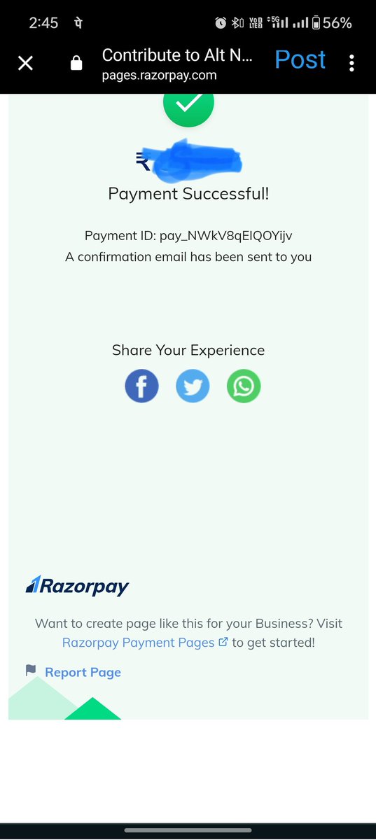 ChandMinhaj's tweet photo. @zoo_bear @AltNews Done..!!! For good cause...!!! https://t.co/ybYUOT6pVD