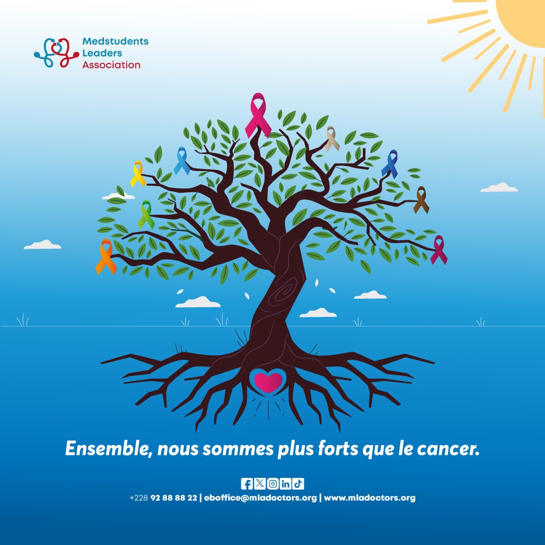 En cette Journée mondiale contre le cancer, toute l'équipe de la MLA exhorte chacun à se prémunir contre ce mal qui ne cesse de détruire des vies !

Vous pouvez marquer cette journée en faisant un geste, concret pour sauver la vie d'une femme qui ⬇️

#4Fevrier
#WorldCancerDay