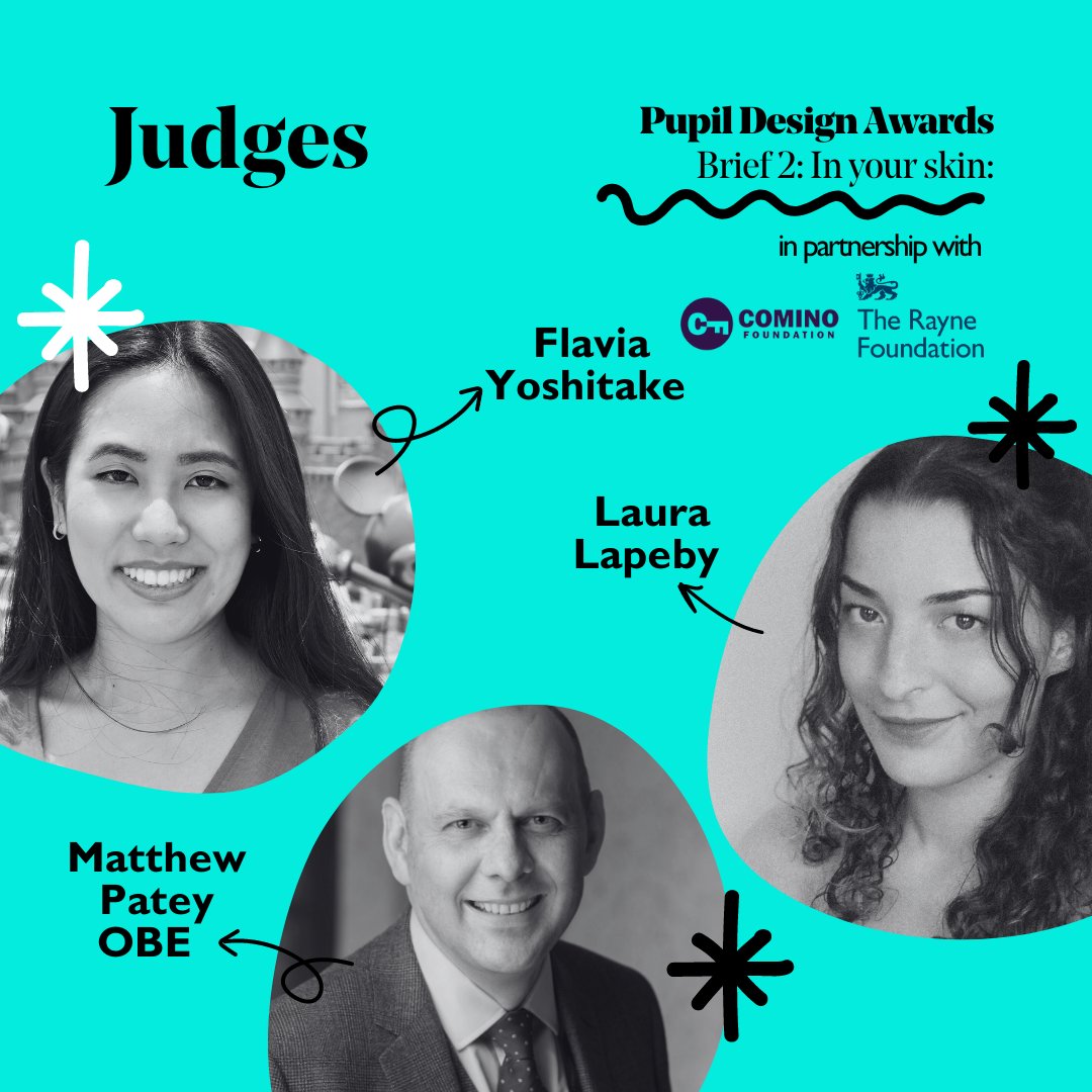 Meet the judges for #PupilDesignAwards Brief 2️⃣ 

In partnership with Comino Foundation + The Rayne Foundation, In your skin asks how we increase the skin confidence of every young person to enable their unique identity to flourish.

Submissions open now: thersa.co/3Oscobf