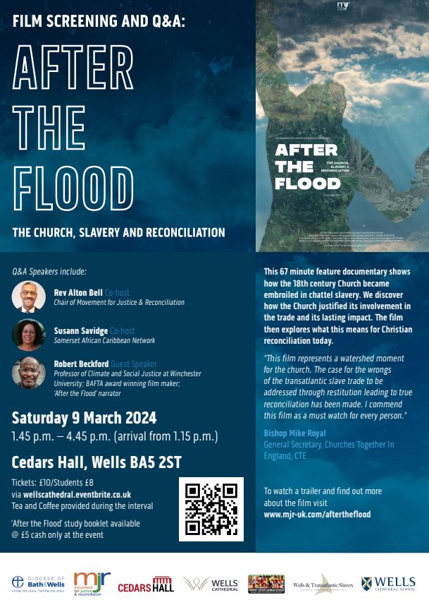 WellsCathedral1's tweet photo. ๐๏ธ After the Flood โ The Church, Slavery
& Reconciliation Upcoming Event ๐๏ธ
An afternoon of film, refreshments & Q&A with our
panel of speakers.
https://t.co/zs1whYsQNv
@VisitWells @engcathedrals @VisitSomerset @_UoW #wellscathedral #booknow #aftertheflood #cedarshall #event #uk https://t.co/P0PZDXp9G8