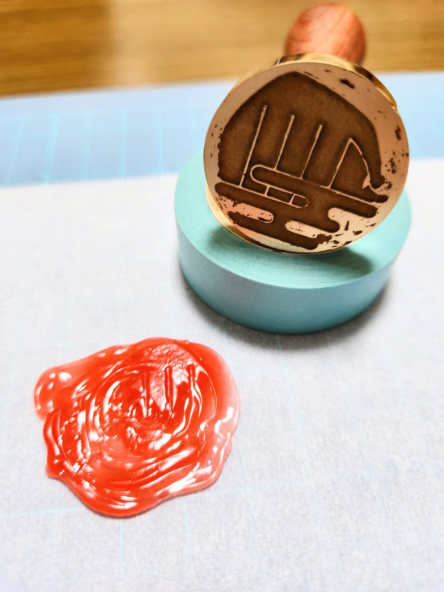 nomu_tomo1984's tweet image. ナコのシーリングスタンプを作ってみた！
これは…成功？失敗？
ちなみに、本命はテイルス☆→また後日作る
#ナックルズ 
#シーリングスタンプ