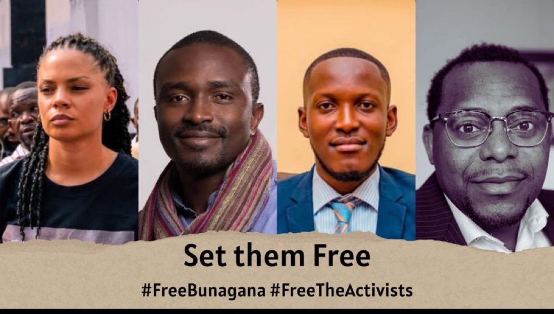 #RDC: 🚨Les services de sécurité congolais ont arrêté, samedi dans la capitale #Kinshasa, plusieurs militants dont <a href="/matumo_b/">Bienvenu Matumo</a> <a href="/fredbauma90/">Fred Bauma</a> et <a href="/Ekilaaa/">Maud-Salomé EKILA BOFUNDA</a> qui s’étaient réunis à l’esplanade du palais du peuple pour commémorer les 600 jours d’occupation de #Bunagana par le M23.
