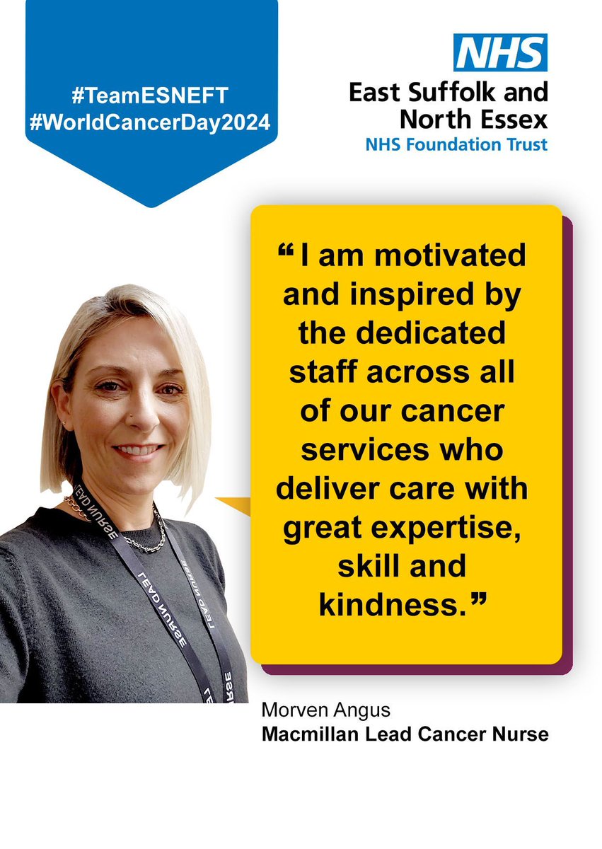 Happy #WorldCancerDay we're celebrating by sharing Morven's story and learning more how she became a Macmillan Cancer Lead Nurse 👇 #TeamESNEFT #ComeAndJoinUs #CancerCare #Nurse #Nursing #HiringNow @macmillancancer