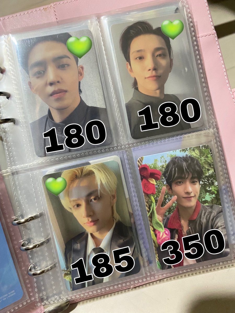 S0ONWOO's tweet photo. #snwnsale ¦ wts lfb ph
--
✦ prices on the picture (prio PAYO)
✦ if getting hannie must get one from 💚
--
🏷️ svt pc photocard jeonghan scoups hoshi joshua minghao the8 jun seokmin dk yes24 heaven pob dk wonwoo fml carat fts face the sun bss second wind carat ver the ode poet https://t.co/0Ke1e70qk9
