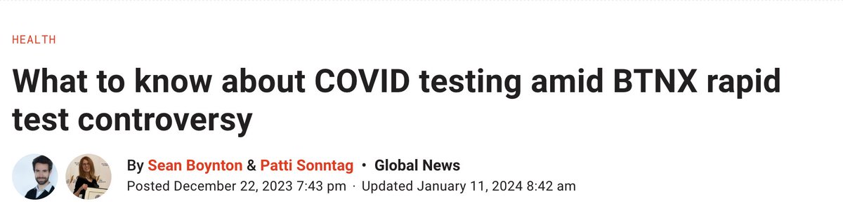 In December, we learned that the BTNX tests the federal government bought may not actually work as well as claimed. Given that #CovidIsNotOver, how is our government working to ensure provision of high-quality rapid tests to Canadians? #FreeTheRATs
cc. @markhollandlib @onthealth