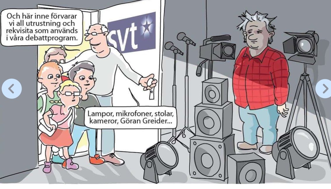 wadhenrik's tweet photo. @Per_LB Vem vet, demonstrationen kanske hördes ända in till rekvisitaförrådet i tv-huset. #stegetefter https://t.co/fJbgE0VhKJ