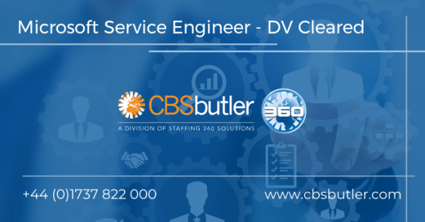 CBSbutler's tweet photo. New Job! Microsoft Service Engineer - DV Cleared, 490 - 500 GBP per day - #Corsham. https://t.co/y7A3x8ibD3 https://t.co/y7OXTwEr2t