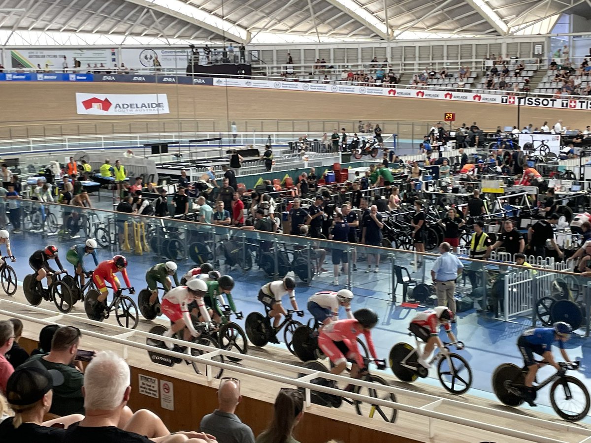 Enjoying the UCI Track Nations Cup here in Adelaide.